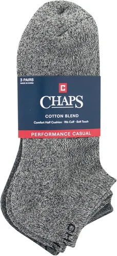Vista 3 de Chaps Calcetines de vestir de corte bajo Marl para hombre, paquete de 3 pares - Casual Surtido