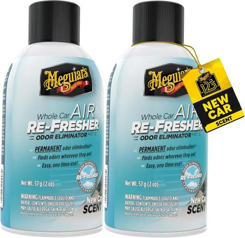 Vista 21 de Meguiar's - Aromatizante en aerosol para automóvil, elimina los olores fuertes del vehículo, aroma a brisa de verano (Summer Breeze), atomizador