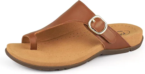 Vista 8 de BCSTUDIO Sandalias ortopédicas para mujer con soporte para el arco, cómodas sandalias ortopédicas de verano para caminar, informales, elegantes