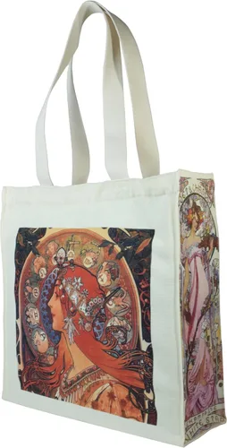 Vista 7 de Komociya Bonita bolsa de lona estética para mujer, bolsa de mano con cremallera, bolsa de hombro para el trabajo, universidad, viajes