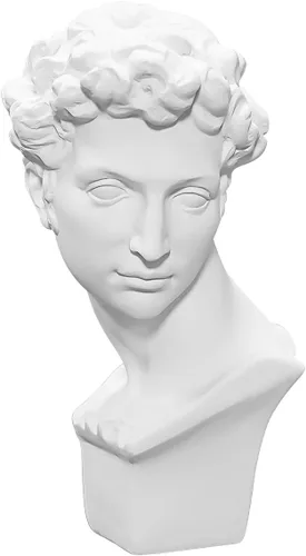 Vista 8 de Escultura de figura clásica decorativa de yeso, resina como modelo de pintura para artistas, busto, Venus, Apollo-David