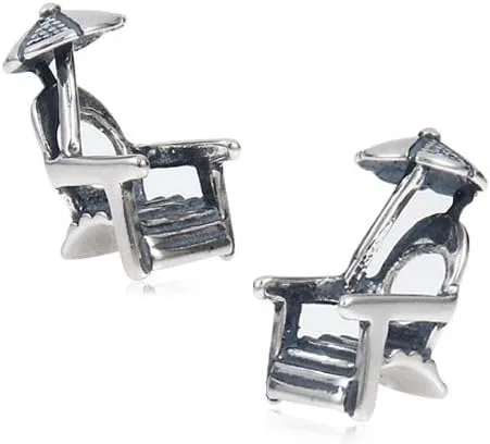 Vista 2 de Charm para silla de playa de plata de ley 925 para paraguas de viaje apto para pulseras de moda