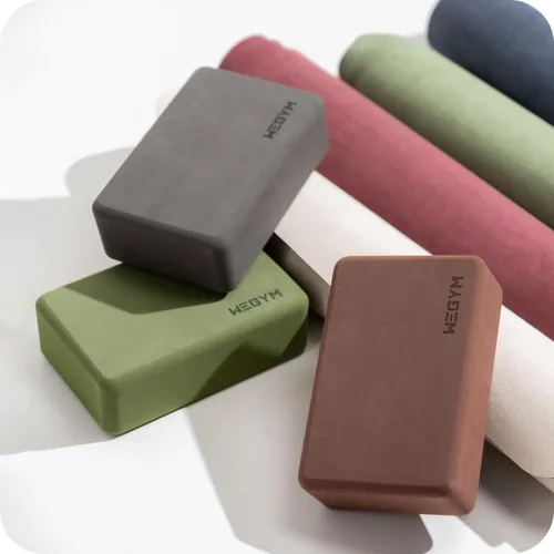 Vista 4 de WeGym Yoga Blocks for Yoga and Pilates, 3-Height Stackable Support at Home Supportive sides, comfortable grip, yoga, Pilates, mobility training