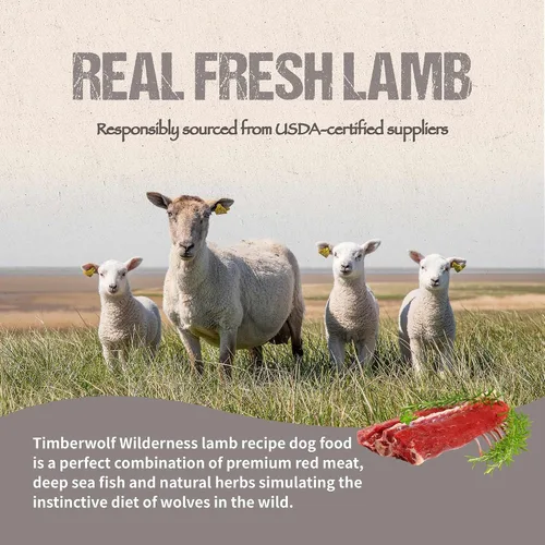 Vista 4 de Timberwolf Wilderness Lamb Receta Alimento seco para perros 4lb