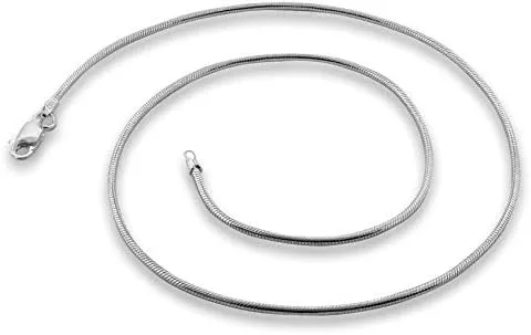 Vista 7 de PORI JEWELERS 925 Sterling Silver Italian Magic Snake Chain Necklace - 16"-30