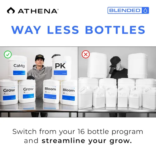Vista 4 de Athena Bloom Parte A - 5 galones Nutrientes hidropónicos líquidos para plantas con flores y frutas LQ-BLA-5G