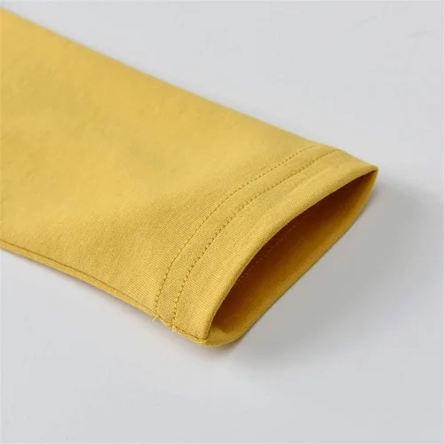 Vista 6 de Auro Mesa Enterizo unisex de algodón de manga larga para bebé recién nacido, cuello Peter Pan sólido, conjunto de overol