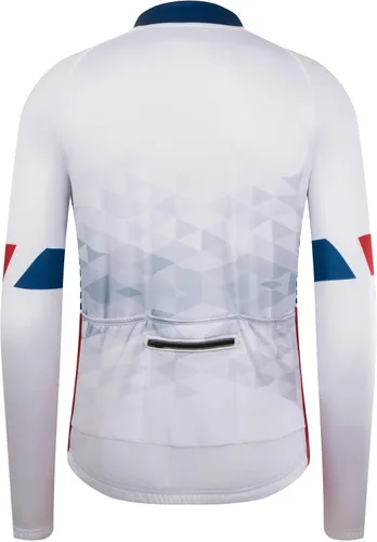 Vista 2 de GCRFL Winter Men's Cycling Jersey Long Sleeve Cold Weather Cycle Tops Cycling Jacket Thermal Fleece Bike Shirts Zipper Pocket