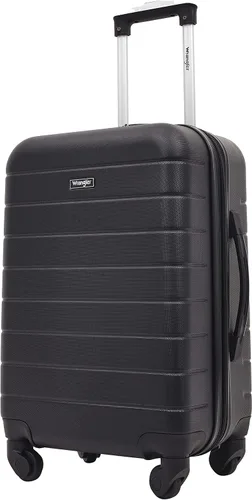 Vista 3 de Wrangler - Juego de piezas de equipaje inteligente con portavasos y puerto USB, Negro