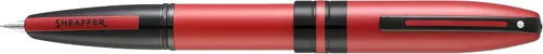 Vista 4 de Sheaffer Icon Metallic Red con PVD negro brillante Appts. Pluma estilográfica - Punta fina Rojo metálico