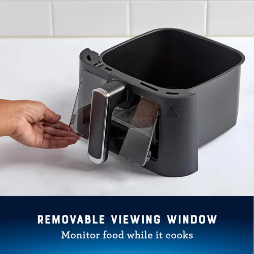 Vista 3 de Oster Freidora de aire compacta, freidora digital de 4 cuartos de galón con ventana, freidora de aire de encimera fácil de usar