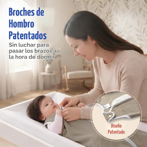 Vista 4 de Saco de dormir de forro polar para bebé, marca Sleep Nest Gris