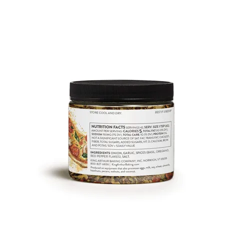Vista 3 de King Arthur Flour Condimento para Pizza Hecho en Estados Unidos, Certificado Kosher, 3 Onzas