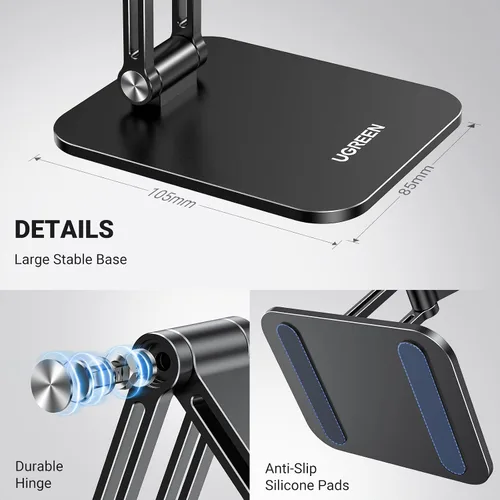 Vista 9 de UGREEN Soporte Magnético para Teléfono Compatible con Soporte MagSafe para Escritorio Diseño Ergonómico Ajustable, Soporte de Teléfono Celular