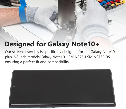 Vista 5 de Pantalla LCD digitalizadora para Galaxy Note 10 Plus, pantalla LCD táctil para Galaxy Note 10 Plus 0.18 oz, n975 n975U n975W n975F n975 DS, 6.8