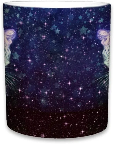 Vista 3 de Taza de leopardo Tazas de viaje de cerámica de animales lindos Taza para amantes del café Diseño de leopardos Gran regalo novedoso Ropa