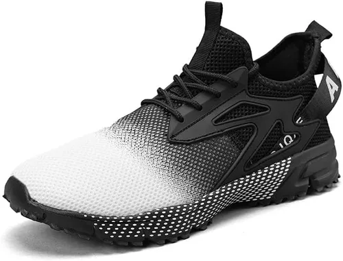 Vista 2 de Zapatillas deportivas para hombre, zapatillas de trail running para hombre, de moda, atléticas, casuales, verdes, blancas, rojas, talla de zapato