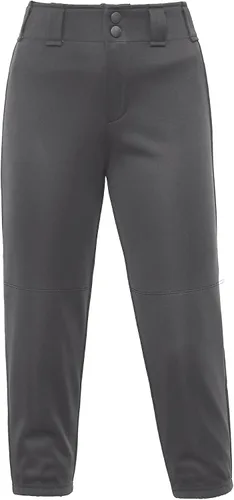 Vista 2 de Stelle Pantalones de sóftbol para niñas, pantalones de béisbol para jóvenes, pantalones de lanzamiento rápido con bolsillos, camiseta para niños