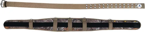 Vista 4 de Zeluga 20-565 - Cinturón de trabajo de camuflaje con ojales, cinturón de herramientas acolchado de 4 pulgadas con tamaño ajustable y bucles