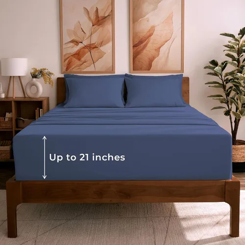 Vista 27 de Mellanni Juego de sábanas Twin XL - Juego de ropa de cama de 4 piezas de la colección icónica, (incluyendo 2 fundas de almohada), bolsillo profundo