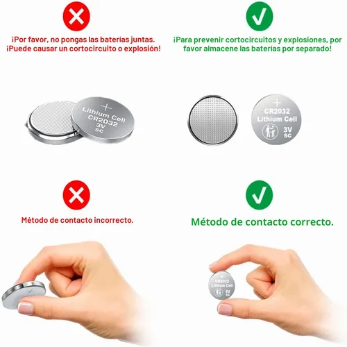 Vista 6 de Nightkonic Paquete de 50 piezas - Batería CR2032 3v Litio Botón Celda Moneda 2032 Batería