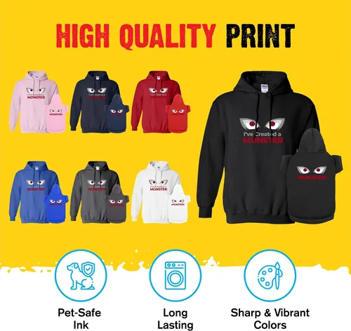 Vista 4 de APPARELYN Sudaderas con capucha a juego para perros y seres humanos – Conjunto de sudadera suave para perro – Sudadera con capucha premium