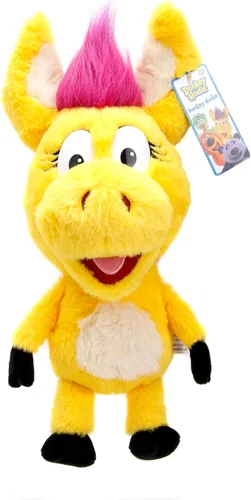 Vista 2 de Jada Donkey Hodie - Muñeca de peluche de burro amarillo de 14 pulgadas, juguetes para niños