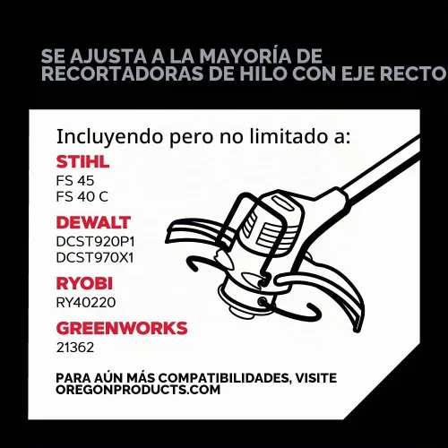 Vista 2 de Oregon Platinum Gatorline 155 - Línea de recortadora resistente, 0.155