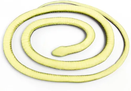 Vista 5 de Serpiente mamba realista de goma negro juguete 52 pulgadas de largo