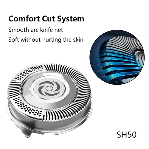 Vista 2 de Durimi Conjunto de cabezal completo de repuesto para afeitadoras Philips Norelco Series 5000