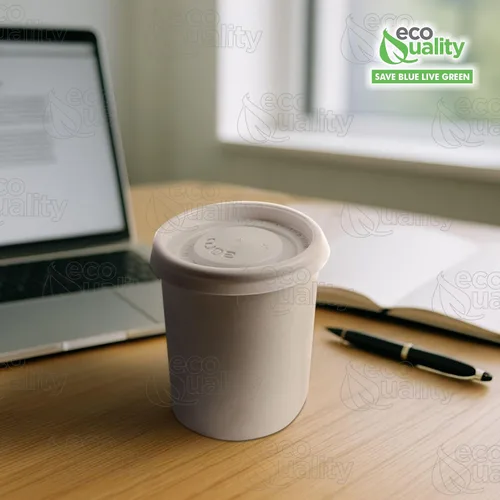 Vista 7 de [Paquete de 50] Tazas de café espresso desechables de papel blanco de 4 onzas con tapas blancas, tazas de té caliente desechables de papel blanco