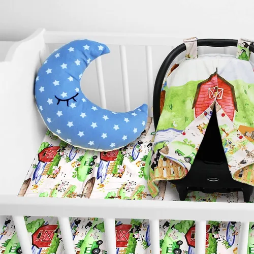 Vista 5 de Dear Baby Gear Funda de asiento de automóvil para niños y niñas, toldo para asiento de automóvil para bebé con apertura a presión, funda de asiento