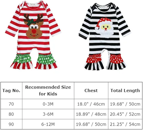 Vista 7 de Mono de manga larga con volantes para bebés y niñas pequeñas