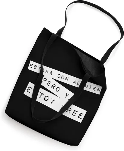 Vista 2 de Estaba Con Alguien Pero Ya Estoy Free Karol G Spanish Lyrics Bag Blanco 16 pulgadas