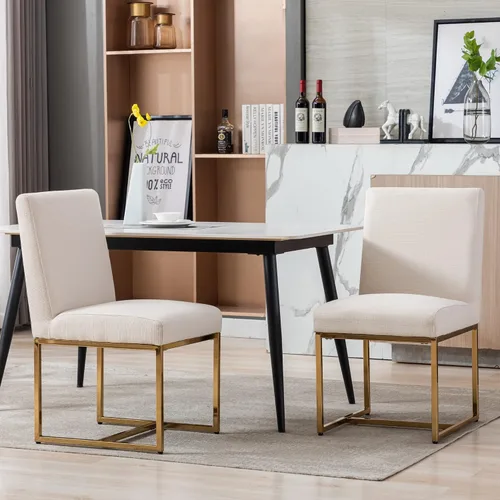 Vista 17 de BESTANO Sillas De Comedor - Juego de 2 sillas de comedor modernas negras tapizadas de piel sintética para cocina y comedor con marco de metal negro