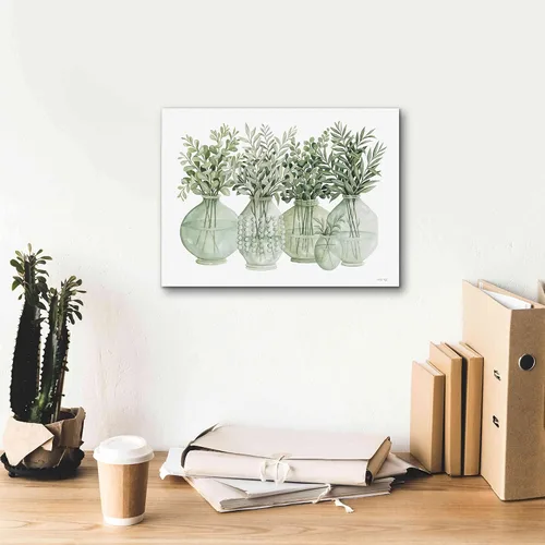 Vista 7 de Epic Graffiti "Simply Sage II" de Cindy Jacobs, arte de pared en lienzo giclée, 16 x 12 pulgadas