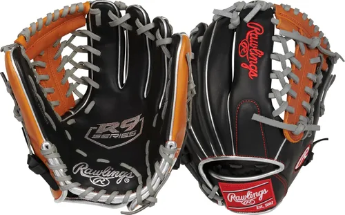 Vista 7 de Rawlings Guantes de béisbol R9 Youth Contour Fit Tamaños 11 a 12 pulgadas Múltiples estilos