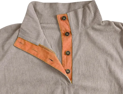 Vista 4 de Comigeewa Sudadera con capucha para hombre cuello alto botones Color Patchwork sudaderas manga larga ropa deportiva holgada