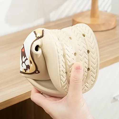 Vista 4 de ASONGMAKE Pantuflas acolchadas para mujeres y hombres, antideslizantes, suela gruesa y suave, zapatos de ducha, para interiores y exteriores