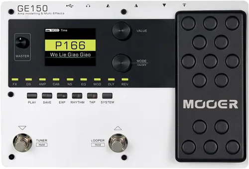 Vista 8 de MOOER GE150 Pedal Multiefectos de Modelado de Amplificador de Guitarra Eléctrica Procesador Portátil de Múltiples Efectos con Expresión y Carga IR