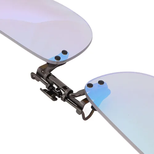 Vista 7 de Jiawu Gafas de clip para ceguera roja-verde, lentes correctoras ligeras para hombre y mujer, Claro