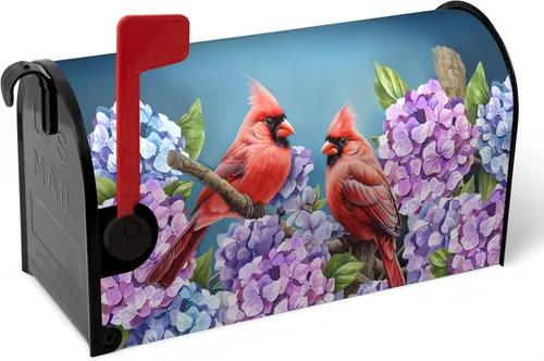 Vista 36 de Funda magnética para buzón patriótico de verano del 4 de julio, cubierta para buzón de bandera de Estados Unidos, diseño floral, Día