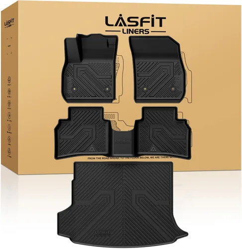 Vista 56 de LASFIT Alfombrillas para Freightliner Cascadia 2008-2017, protección para todo tipo de clima, revestimientos de automóvil de elastómero