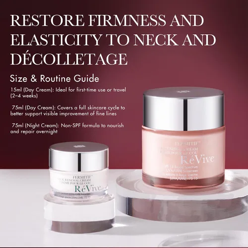 Vista 6 de RéVive Fermitif Crema renovadora de cuello, cuello y escote crema de día reafirmante con SPF 15, tensor, hidratante y mejora de la elasticidad