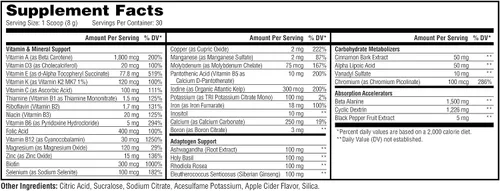 Vista 2 de Metabolic Nutrition Vitagen, Complejo Adaptógeno Vitaminado, 8.47 oz, Solución de Salud y Bienestar (Sidra de Manzana)