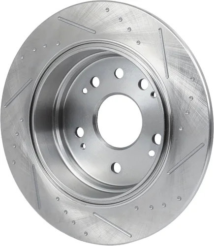 Vista 3 de SCITOO Rotores de freno trasero para Honda para CR-V 2002-2004 Frenos de disco perforados y ranurados Rotores de reemplazo: 31304