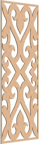 Vista 117 de Keene Paneles de pared decorativos de madera con calado, 9 3/8 pulgadas de ancho x 24 3/8 pulgadas de alto x 1/4 de alto, abedul Birch