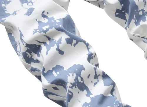 Vista 3 de Jeans ajustados elásticos para hombre, pantalones casuales con estampado de moda, cómodos, con cintura flexible
