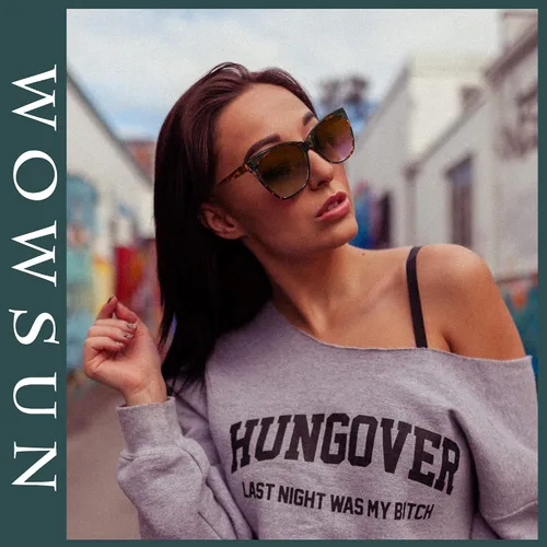 Vista 6 de WOWSUN Cat Eye Sunglasses for Women Polarized Cateye Sunnies