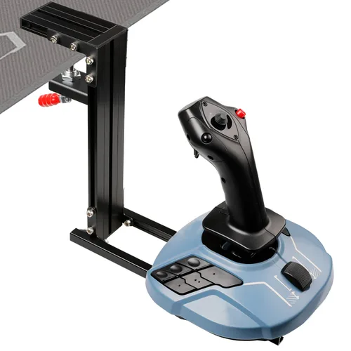 Vista 5 de Hikig The Desk Mount for The Flight Sim Game Joystick, Throttle and Hotas Systems. Fit Almost All of The Flight Sim Game Joystick Controllers